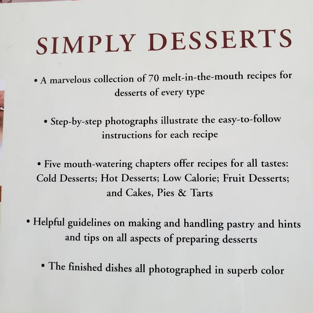 Simply Desserts Book